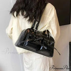 Adorable Bow Tie Synthetic Leather Underarm Shoulder Bag