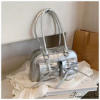 Adorable Bow Tie Synthetic Leather Underarm Shoulder Bag