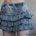 Adorable Cute A-Line Denim Skirt