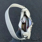 Adorable Ivory Star Leather Shoulder Tote Bag
