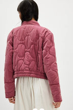Vintage Urban Casual Quilted Stand-Collar Coat