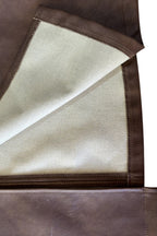 PU Leather Slim Fit Split Midi Skirt