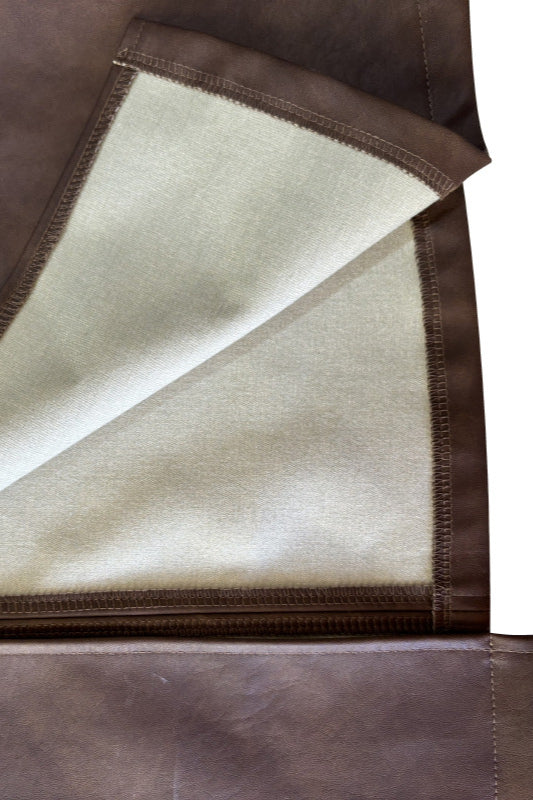 PU Leather Slim Fit Split Midi Skirt