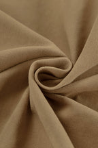 Brown PU Spliced Coat