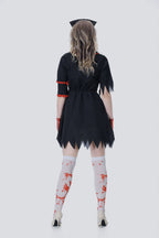 Halloween Bloody Nurse Cosplay Mini Dress