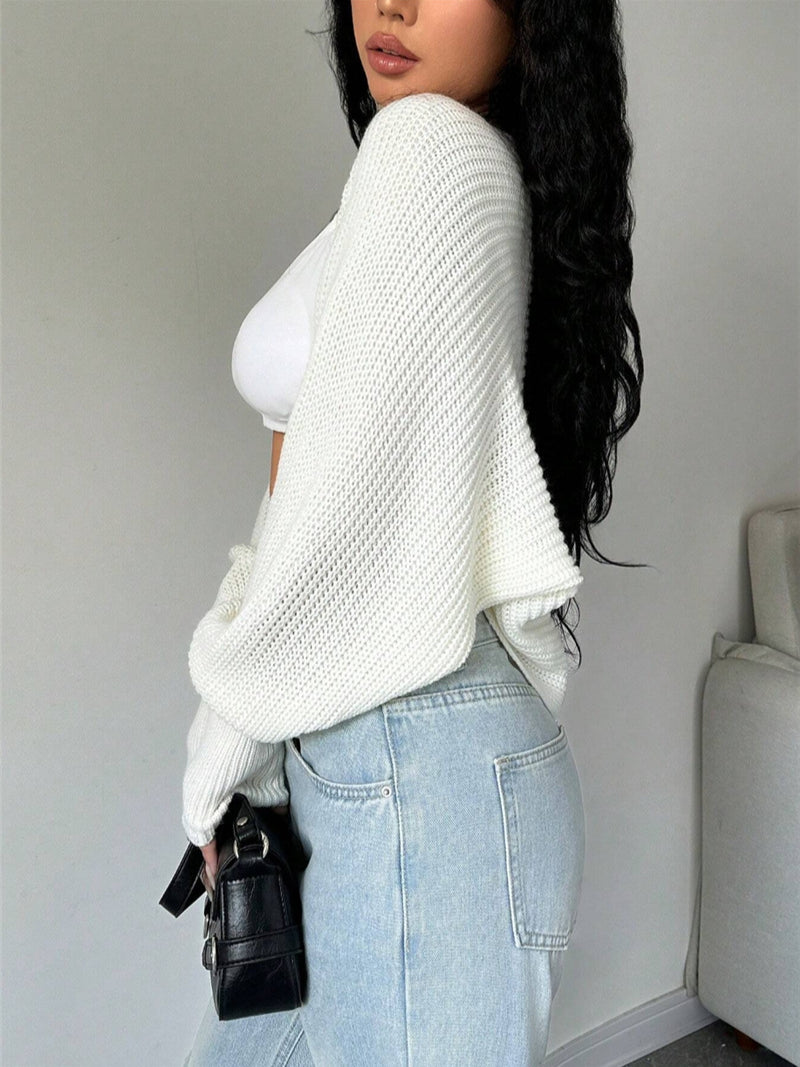 Loose Fit Knit Shrug Cardigan