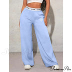 Affection Print Informal Broad Leg Trousers