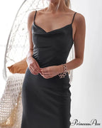 Aleena Satin Stylish Midi Dress