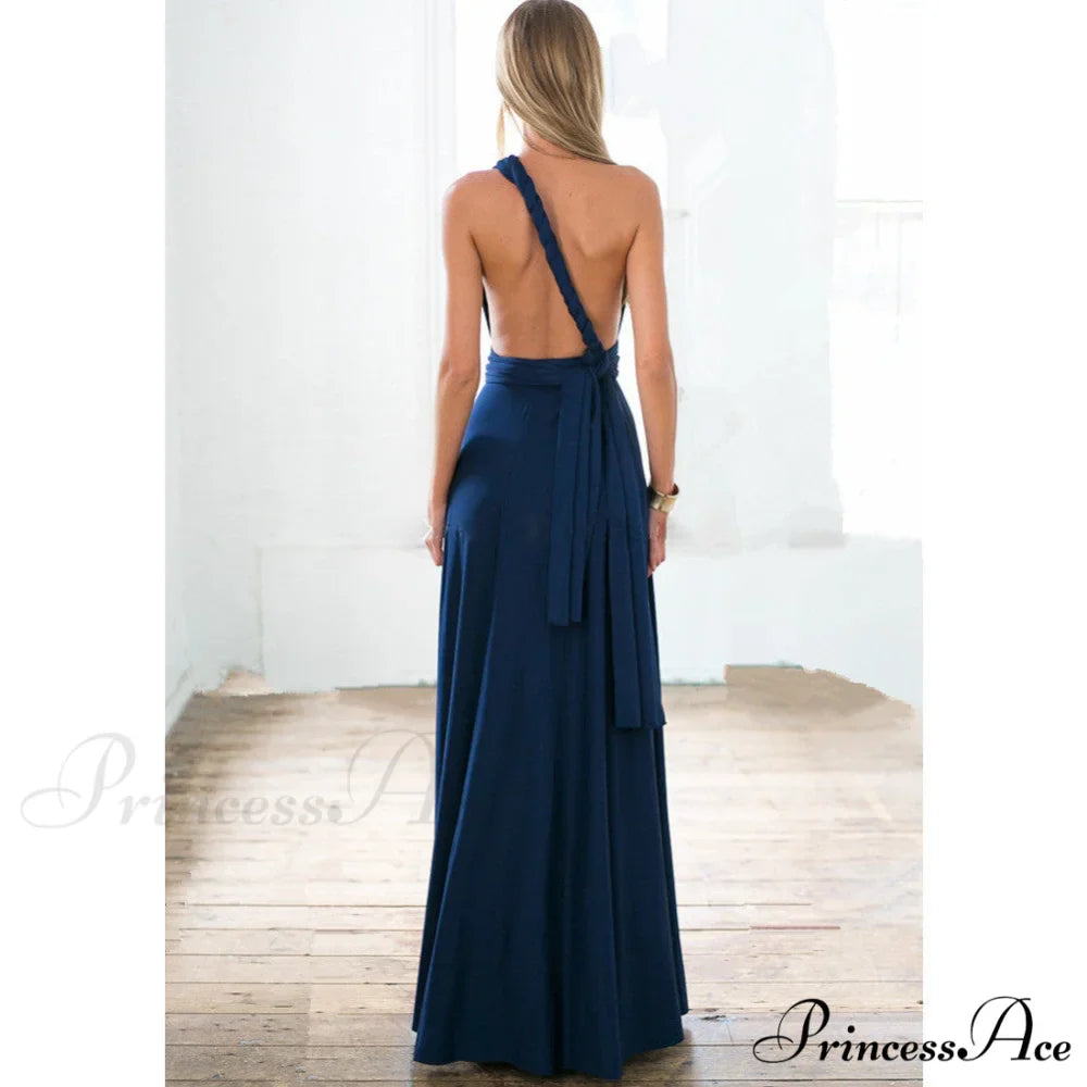 Alexandra Satin Lace Charming Back A-Line Dress