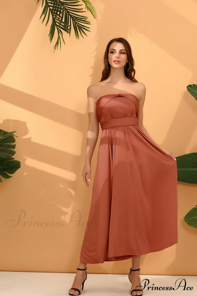 Alexandra Satin Lace Charming Back A-Line Dress