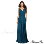 Alexandra Satin Lace Charming Back A-Line Dress