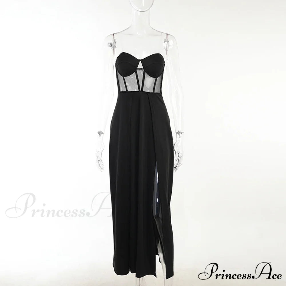 Alexia Formal High Charming Slit Illusion Dress