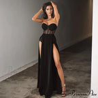 Alexia Formal High Charming Slit Illusion Dress