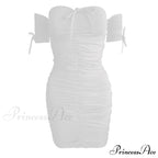 All My Heart Charming Ruched Mini Dress