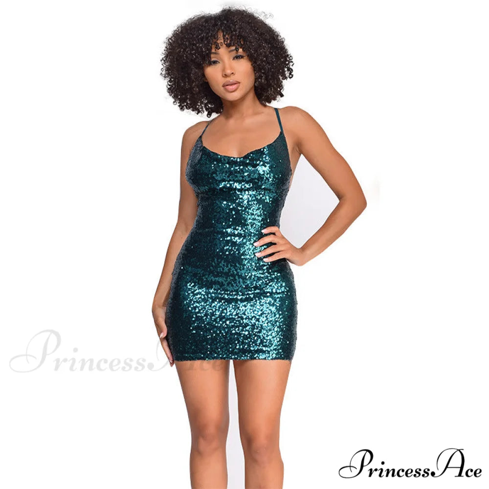 All The Drama Charming Sequin Mini Dress