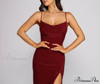 Allison High Slit Charming Embellished Formal Dress