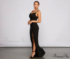 Allison High Slit Charming Embellished Formal Dress