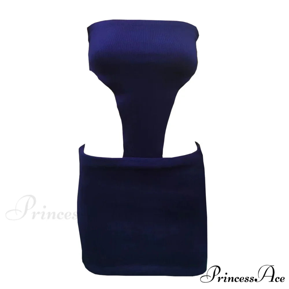 Alluring Eyelash Lace Trim Split Classic Club Mini Dress - Black