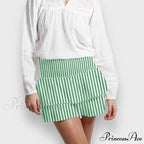 Alternative Graphic Frilly Pleated Skirt