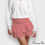 Alternative Graphic Frilly Pleated Skirt
