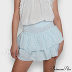 Alternative Graphic Frilly Pleated Skirt