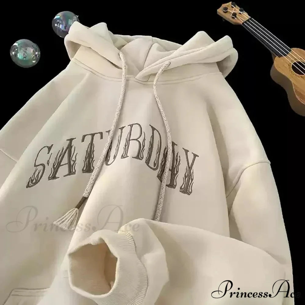 American Blaze Print Y2K Hoodie