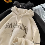 American Blaze Print Y2K Hoodie