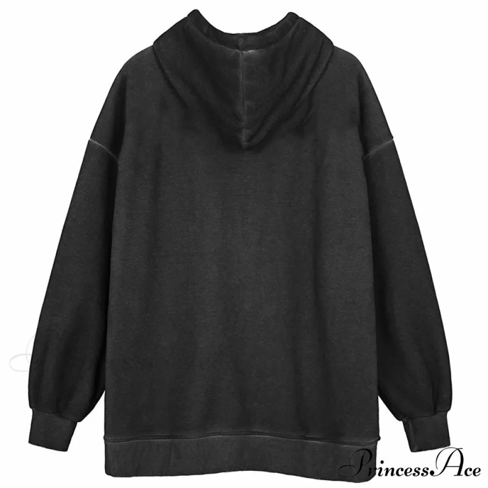 Angel Dark Print Streetwear Hoody Jacket