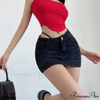 Angular Rope Unfinished Edge Skirt