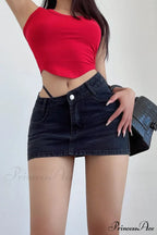 Angular Rope Unfinished Edge Skirt