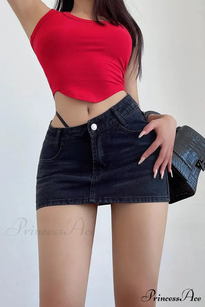 Angular Rope Unfinished Edge Skirt