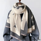 Animal Pattern Cashmere Scarf