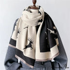 Animal Pattern Cashmere Scarf