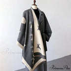 Animal Pattern Cashmere Scarf