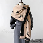 Animal Pattern Cashmere Scarf