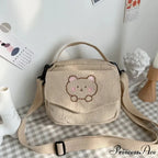 Animated Bear Informal Crossbody Shoulder Bag
