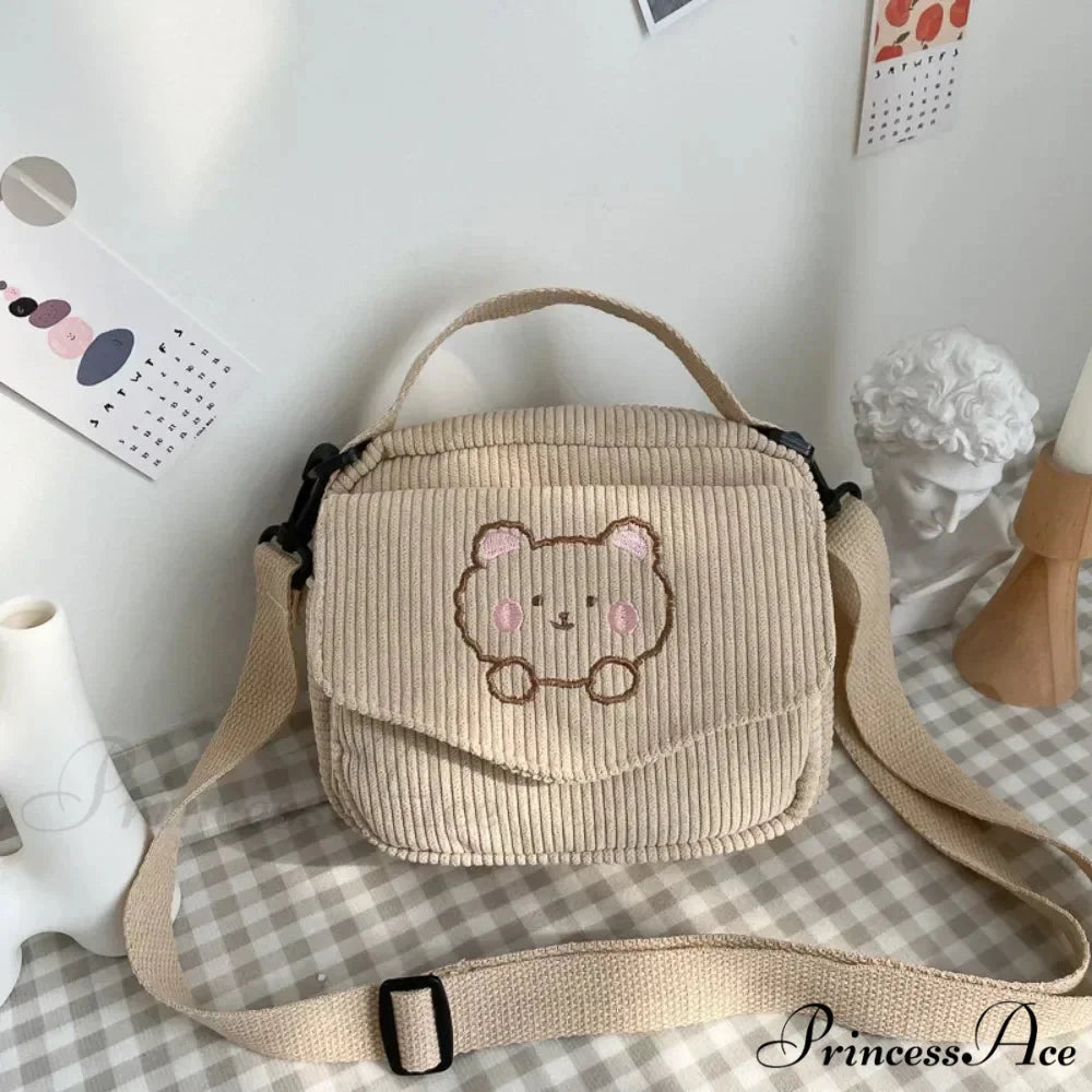 Animated Bear Informal Crossbody Shoulder Bag