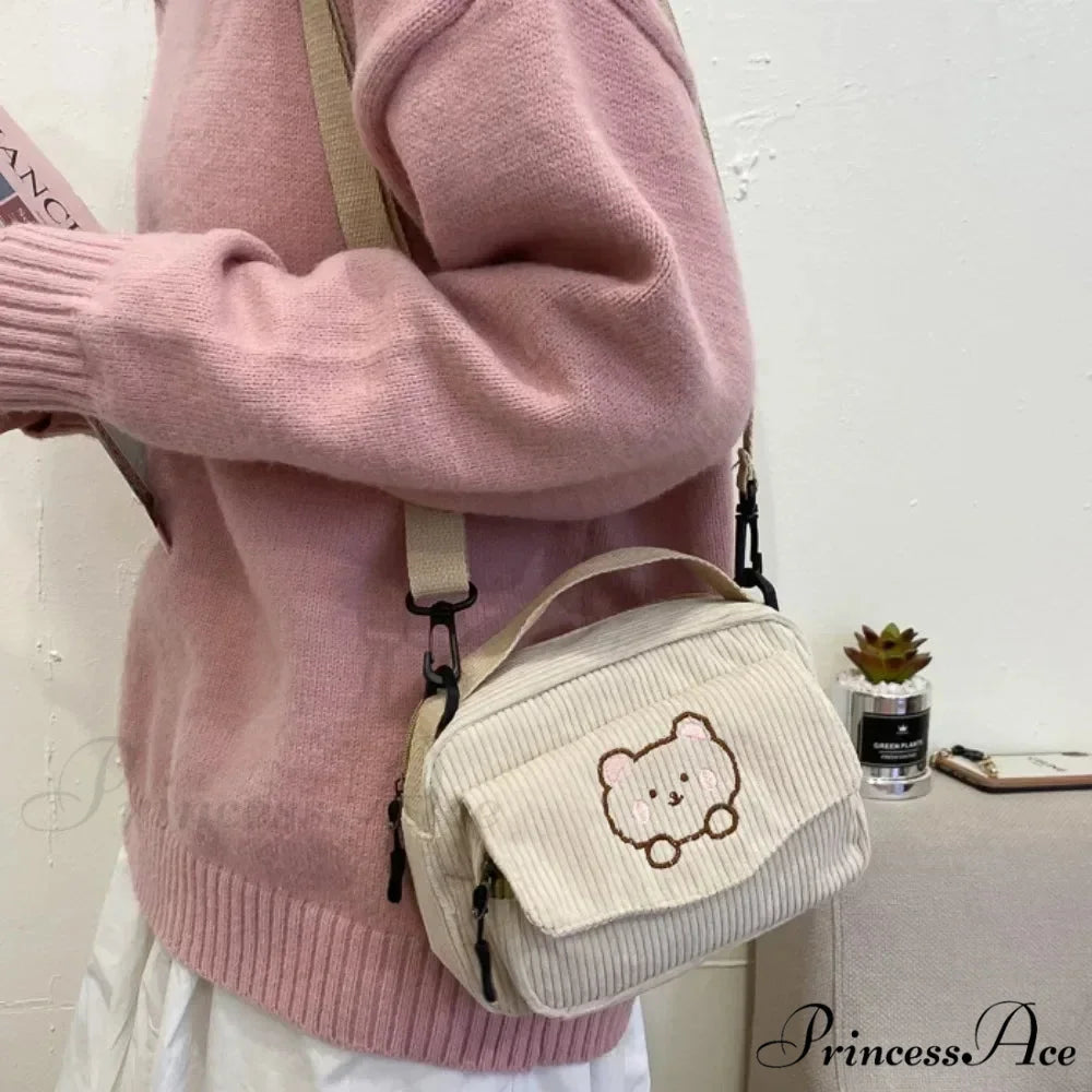 Animated Bear Informal Crossbody Shoulder Bag