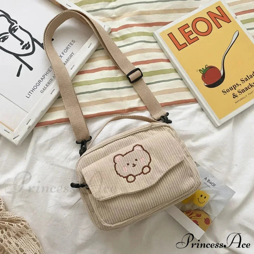 Animated Bear Informal Crossbody Shoulder Bag