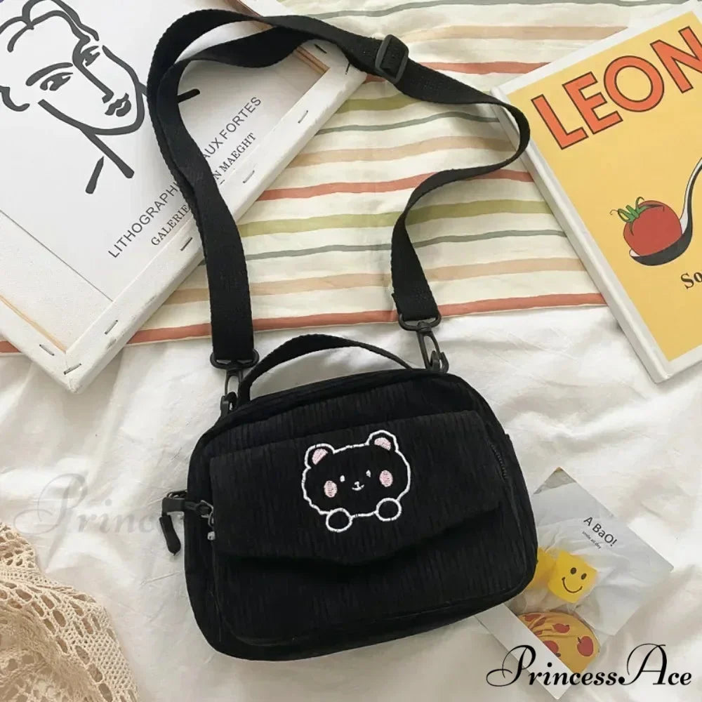Animated Bear Informal Crossbody Shoulder Bag