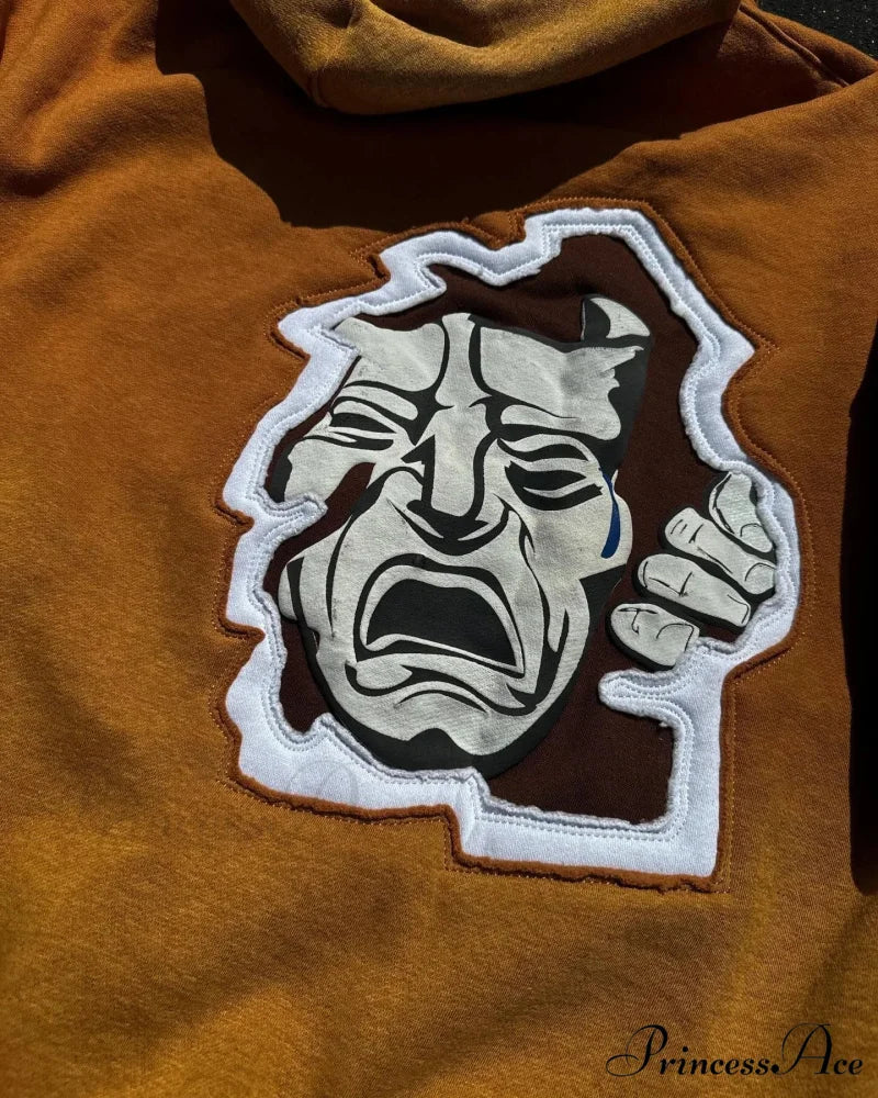 Animated Patch Embroidered Stylish Hoodie