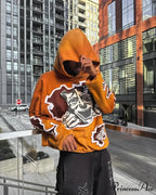 Animated Patch Embroidered Stylish Hoodie