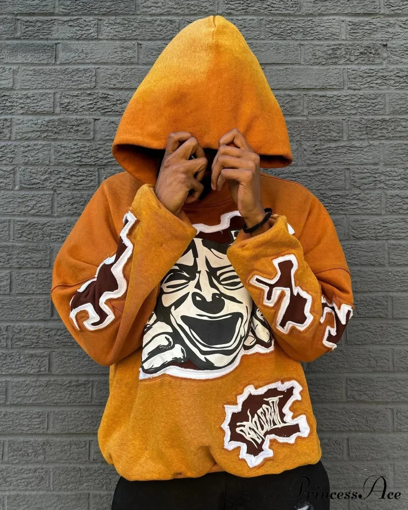 Animated Patch Embroidered Stylish Hoodie