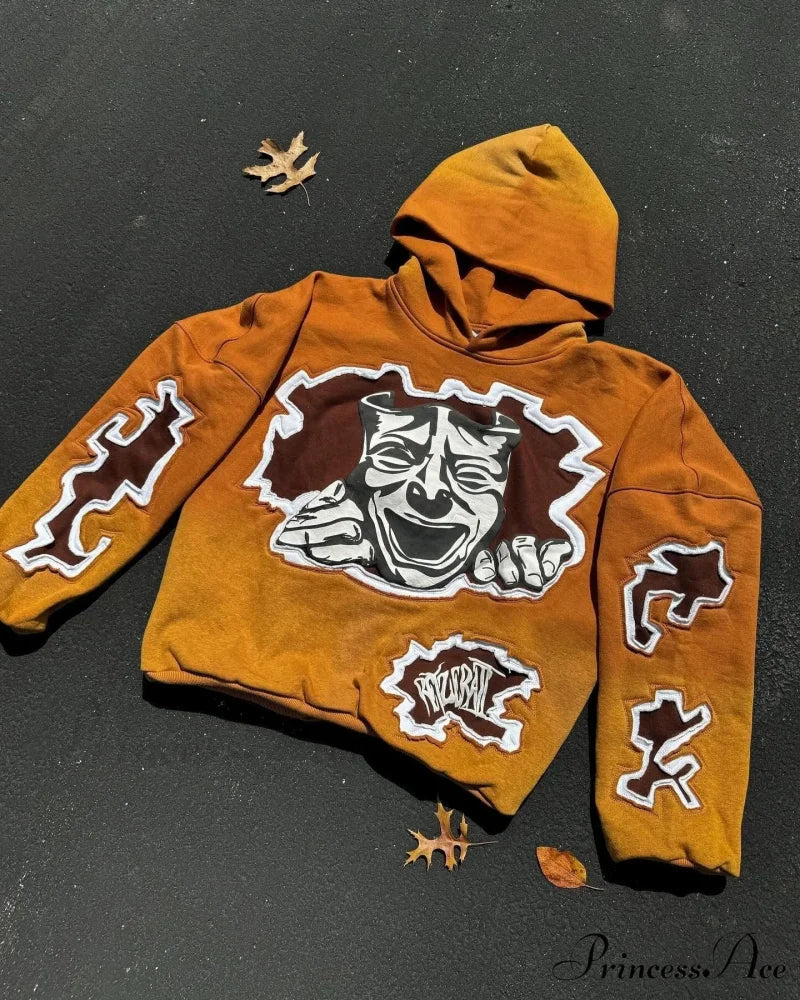 Animated Patch Embroidered Stylish Hoodie