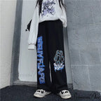 Anime Print Baggy Street Dance Trousers