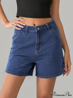 Antique Azure Button Denim Short