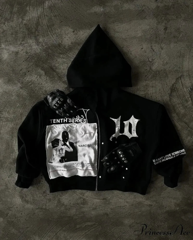 Antique Dark Zip Hoodie