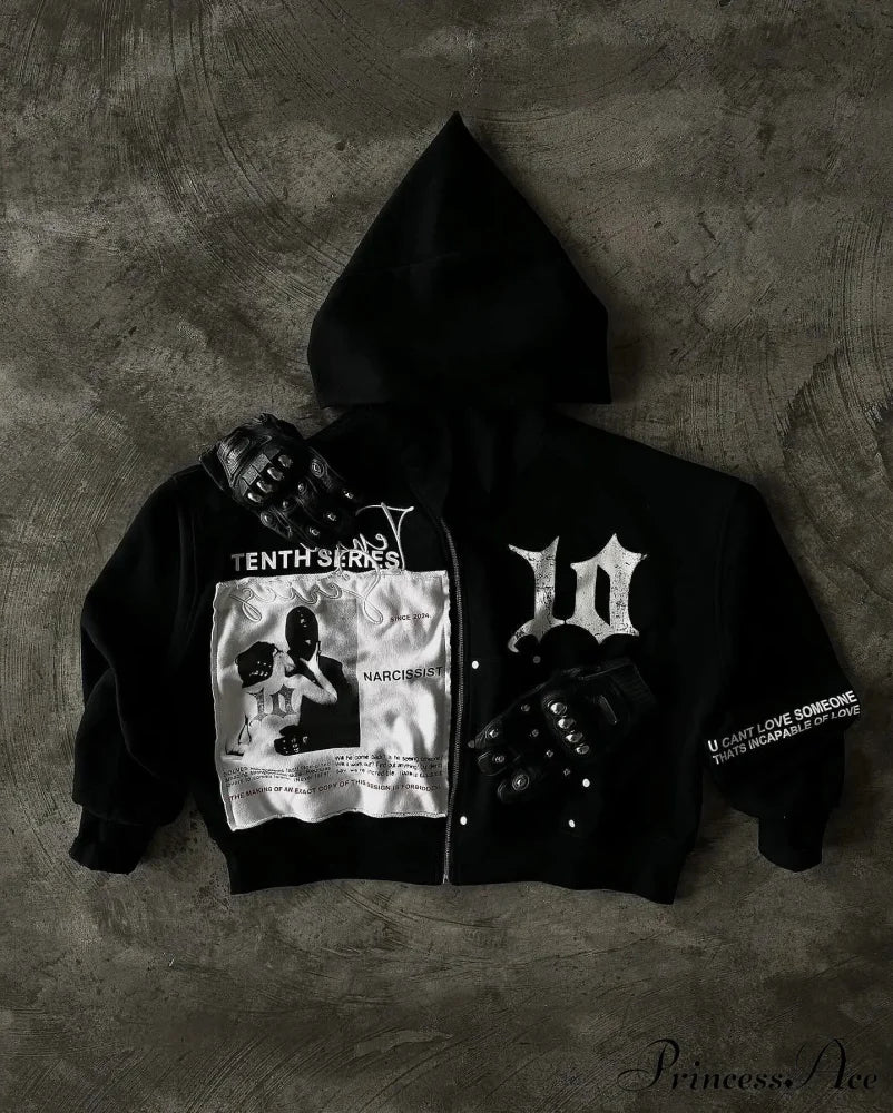 Antique Dark Zip Hoodie