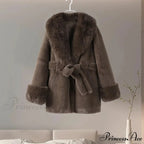 Antique Fox Fur Cinched Lavish Coat