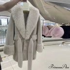 Antique Fox Fur Cinched Lavish Coat